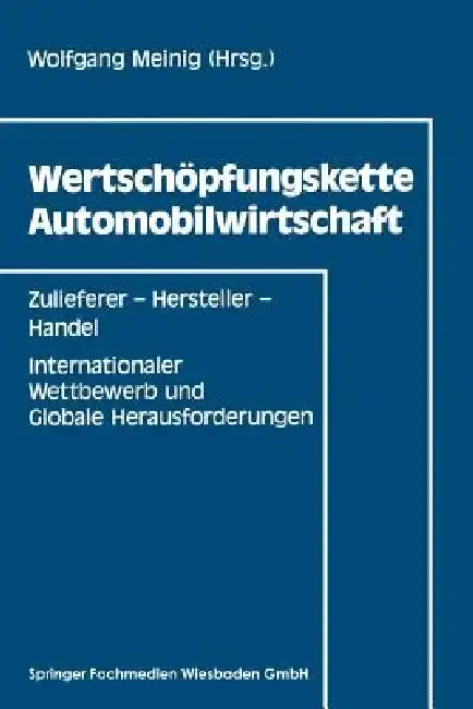 Cover of Wertschöpfungskette Automobilwirtschaft