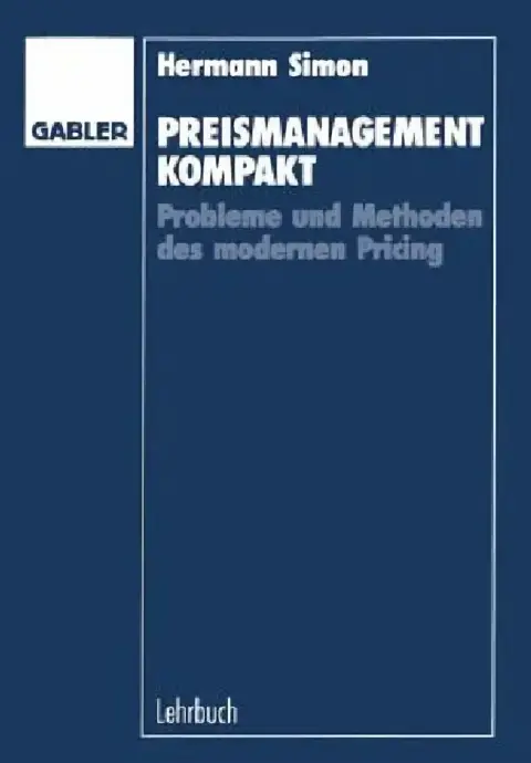 Cover of Preismanagement Kompakt