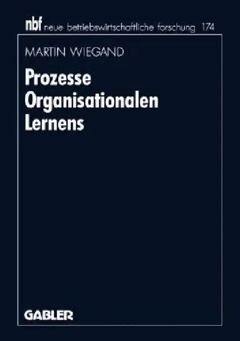 Cover of Prozesse Organisationalen Lernens