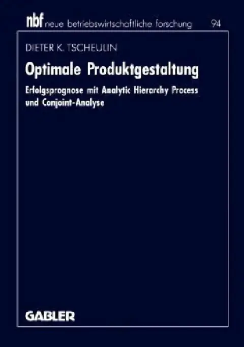 Cover of Optimale Produktgestaltung