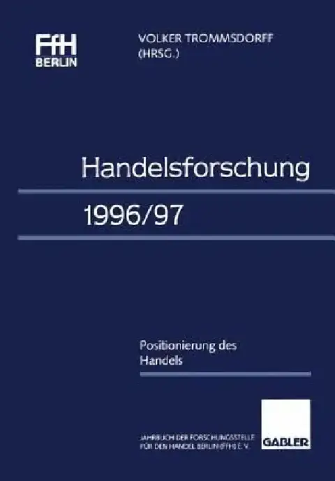 Cover of Handelsforschung 1996/97