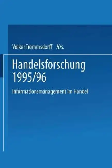 Cover of Handelsforschung 1995/96