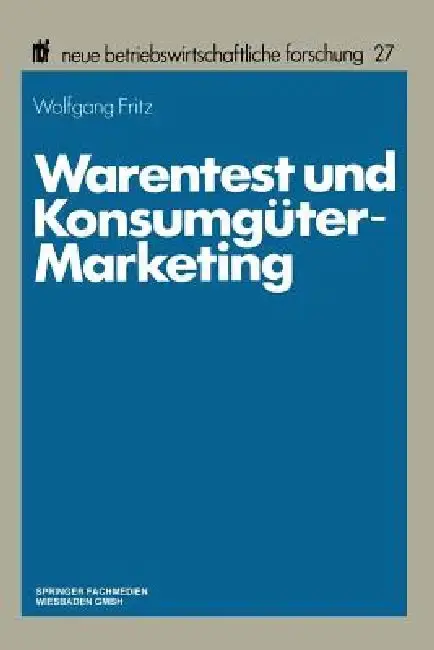 Cover of Warentest Und Konsumgüter-Marketing