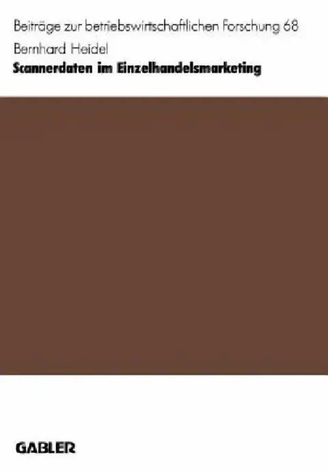 Cover of Scannerdaten Im Einzelhandelsmarketing