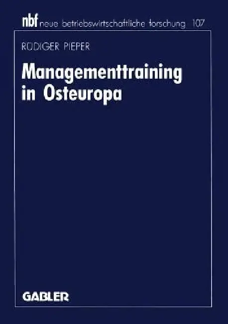 Cover of Managementtraining in Osteuropa