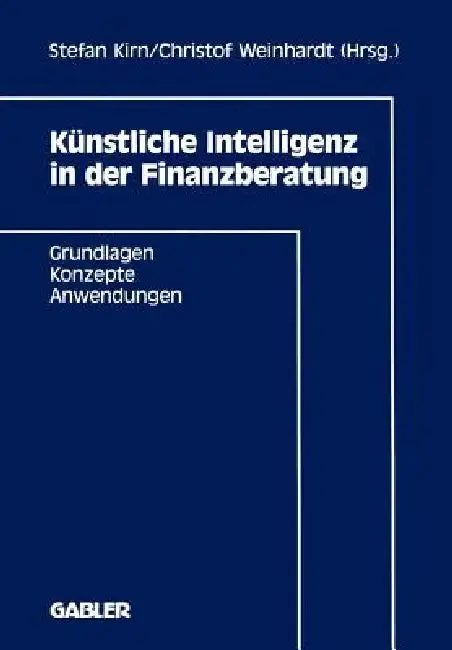 Cover of Künstliche Intelligenz in Der Finanzberatung