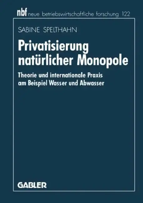Cover of Privatisierung Natürlicher Monopole