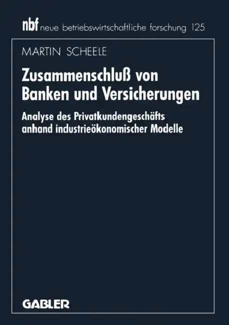 Cover of Zusammenschluß Von Banken Und Versicherungen