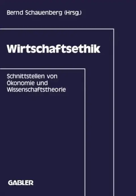 Cover of Wirtschaftsethik