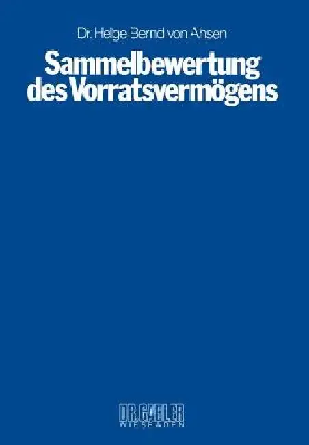 Cover of Sammelbewertung Des Vorratsvermögens