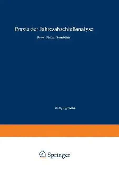 Cover of PRAXIS Der Jahresabschlußanalyse
