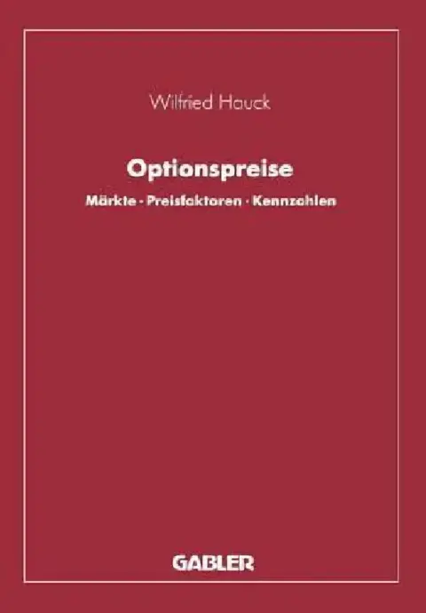 Cover of Optionspreise