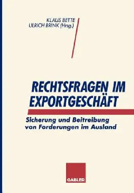 Cover of Rechtsfragen Im Exportgeschäft