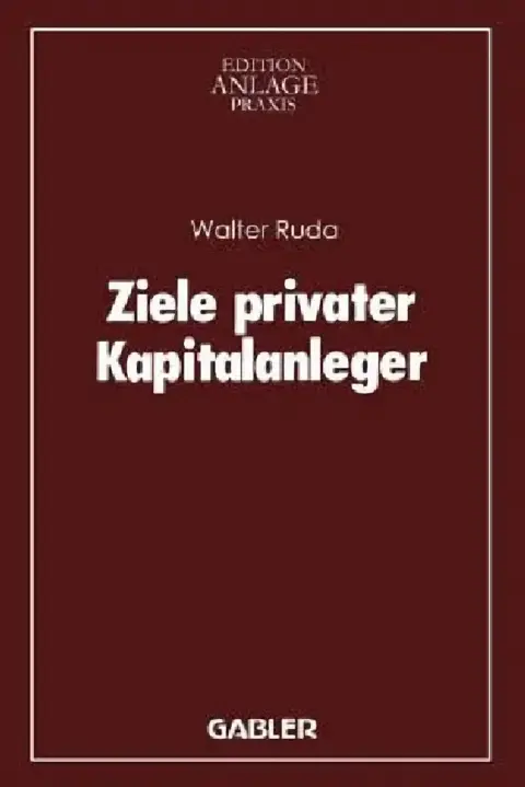 Cover of Ziele Privater Kapitalanleger