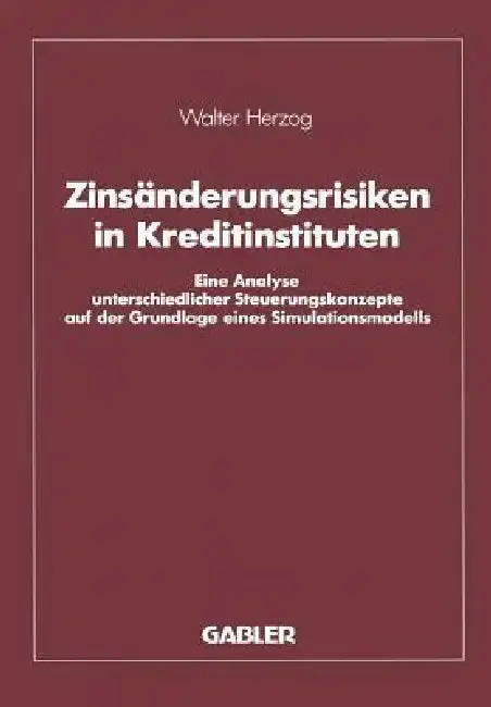 Cover of Zinsänderungsrisiken in Kreditinstituten