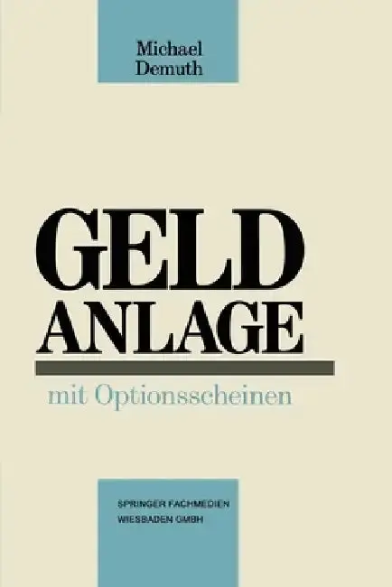 Cover of Geldanlage mit Optionsscheinen