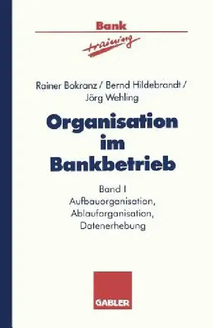 Cover of Organisation Im Bankbetrieb