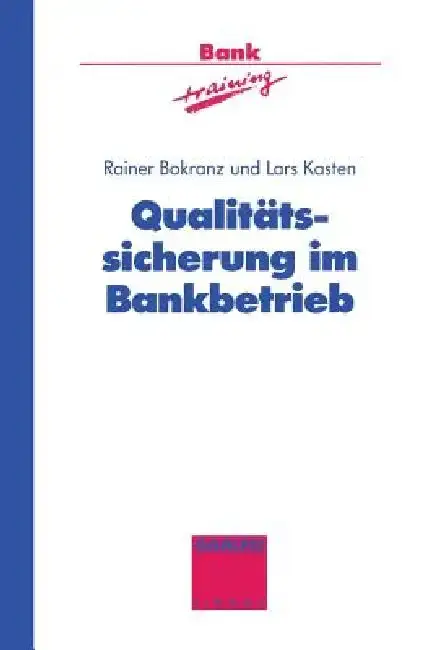 Cover of Qualitätssicherung Im Bankbetrieb