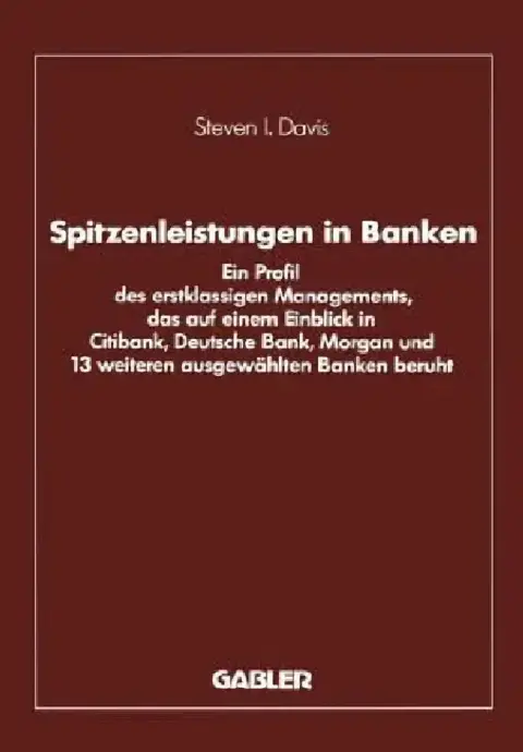 Cover of Spitzenleistungen in Banken