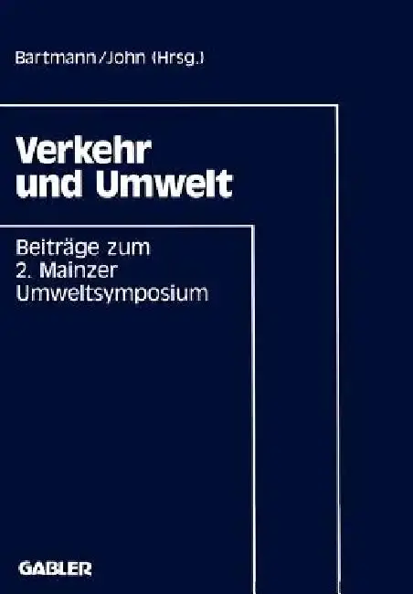 Cover of Verkehr Und Umwelt