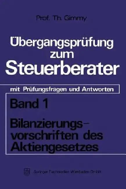 Cover of Bilanzierungsvorschriften Des Aktiengesetzes