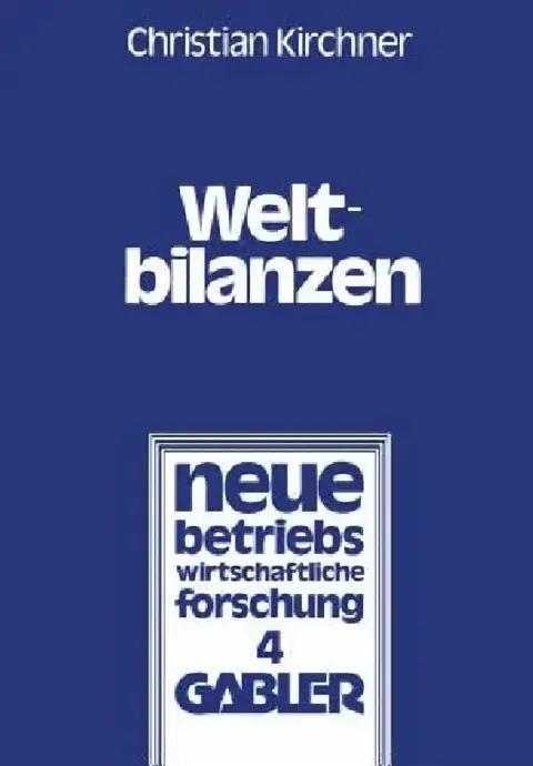 Cover of Weltbilanzen