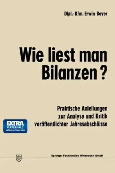 Cover of Wie liest man Bilanzen?