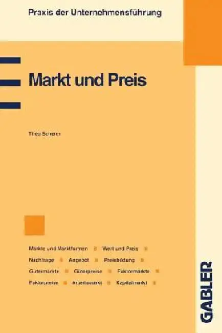 Cover of Markt Und Preis