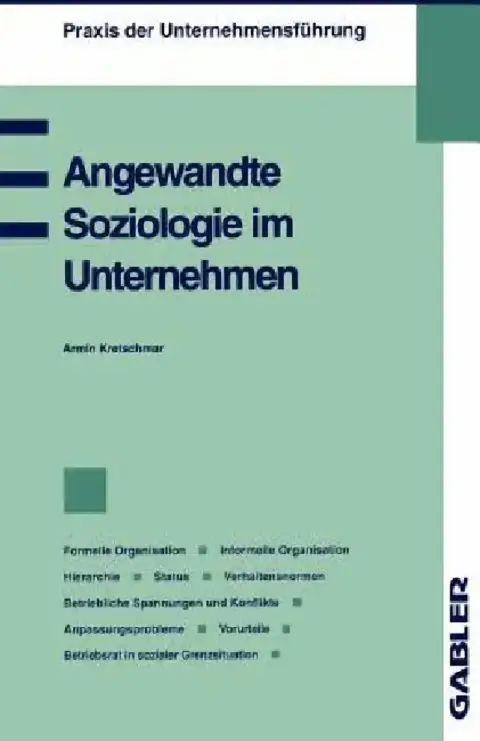 Cover of Angewandte Soziologie Im Unternehmen