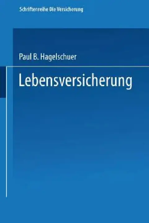 Cover of Lebensversicherung