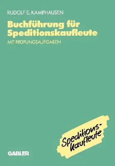 Cover of Buchführung Für Speditionskaufleute