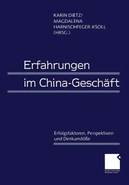 Cover of Erfahrungen Im China-Geschäft