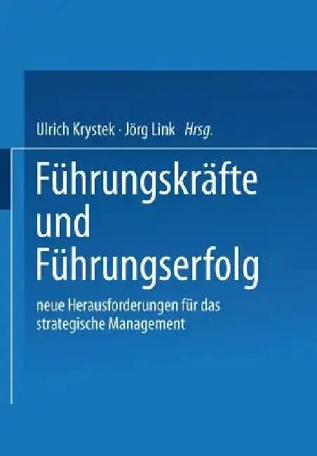 Cover of Führungskräfte Und Führungserfolg