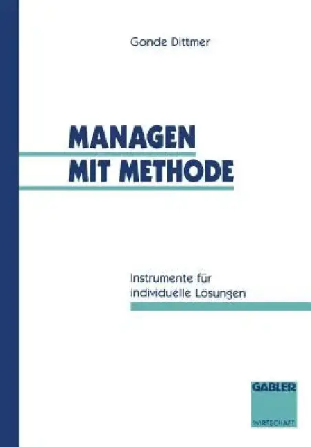 Cover of Managen Mit Methode