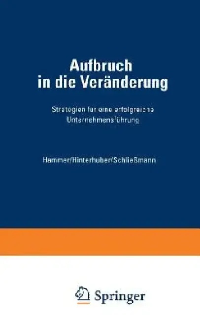 Cover of Aufbruch in Die Veränderung