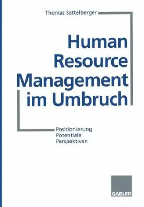 Cover of Human Resource Management Im Umbruch