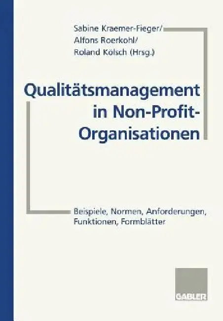 Cover of Qualitätsmanagement in Non-Profit-Organisationen