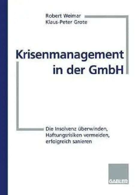 Cover of Krisenmanagement in Der Gmbh