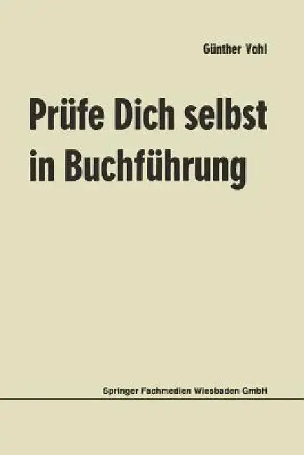 Cover of Prüfe Dich Selbst in Buchführung