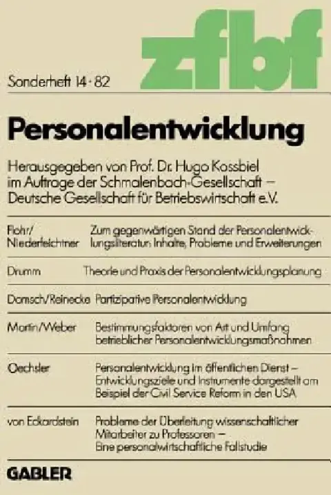 Cover of Personalentwicklung