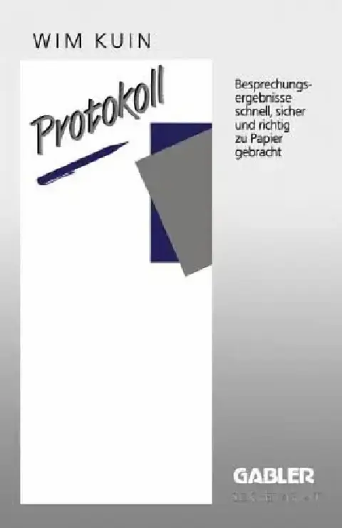 Cover of Protokoll
