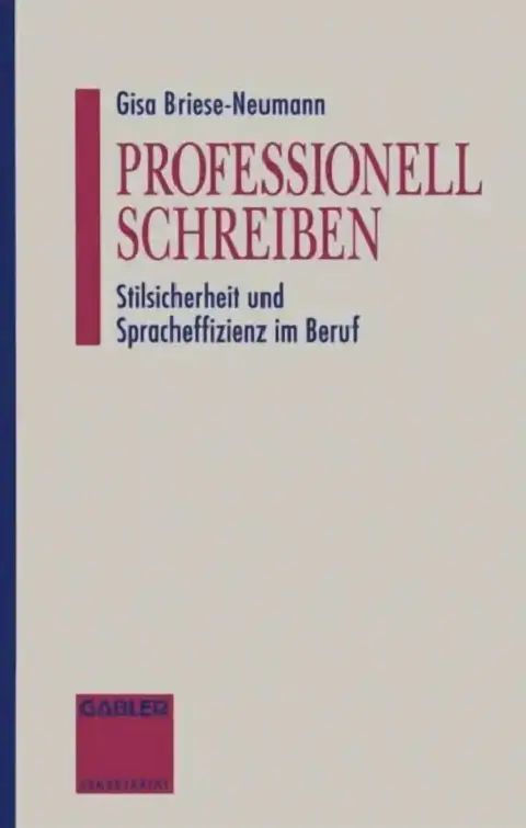 Cover of Professionell Schreiben