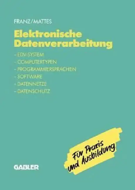 Cover of Elektronische Datenverarbeitung