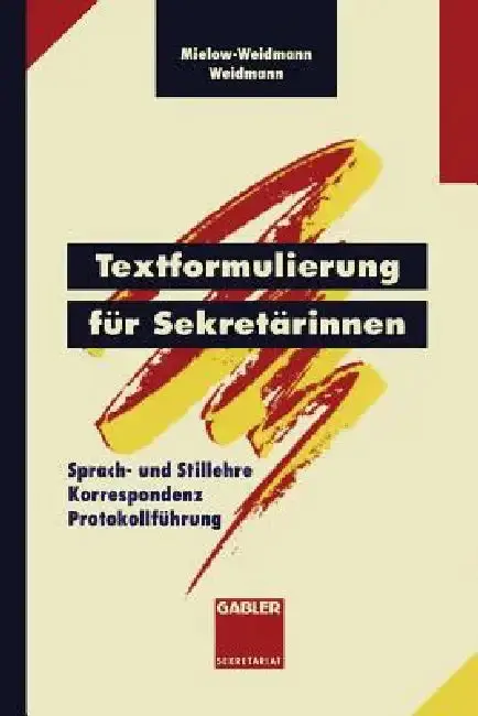 Cover of Textformulierung Für Sekretärinnen