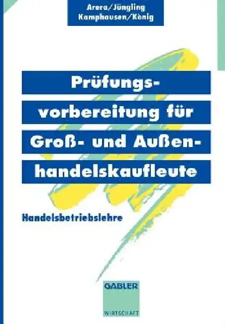 Cover of Prüfungsvorbereitung Für Groß- Und Außenhandelskaufleute