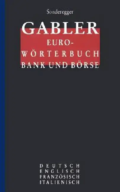Cover of Gabler Euro-Wörterbuch Bank Und Börse