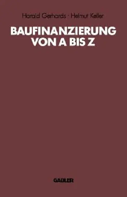 Cover of Baufinanzierung Von a Bis Z