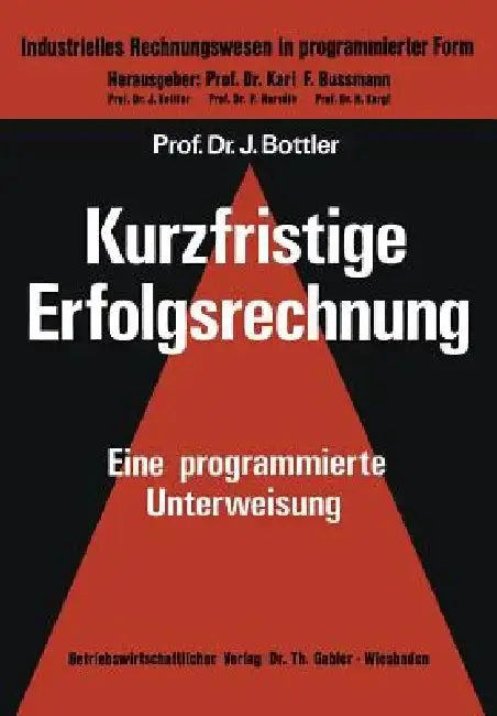 Cover of Kurzfristige Erfolgsrechnung