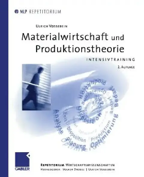 Cover of Materialwirtschaft Und Produktionstheorie