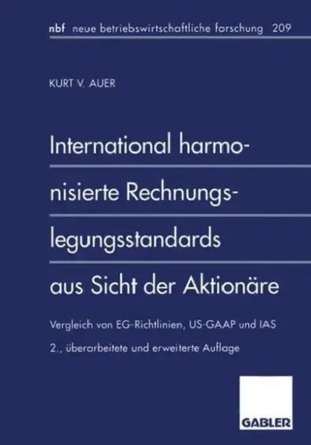 Cover of International Harmonisierte Rechnungslegungsstandards Aus Sicht Der Aktionäre
